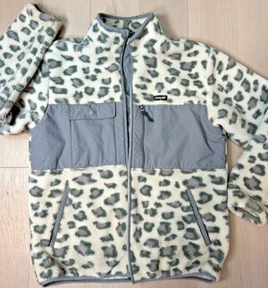 Only NY Sherpa Fleece Cozy All Season Layer Camo Animal Print Streetwear ZipUp M